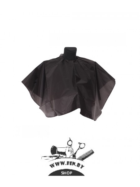 Пелерина (накидка) парикмахерская для стрижки FORTRESS черная