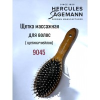 Щетка для волос HERCULES деревянная щетина+нейлон 